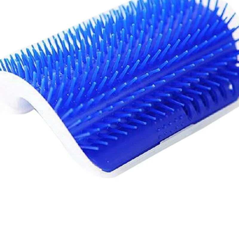 

Pet Cat Brush Comb Play Toy Plastic Scratch Bristles Arch Self-Groomer Massager Scratcher With Catnip Nailed to Wall