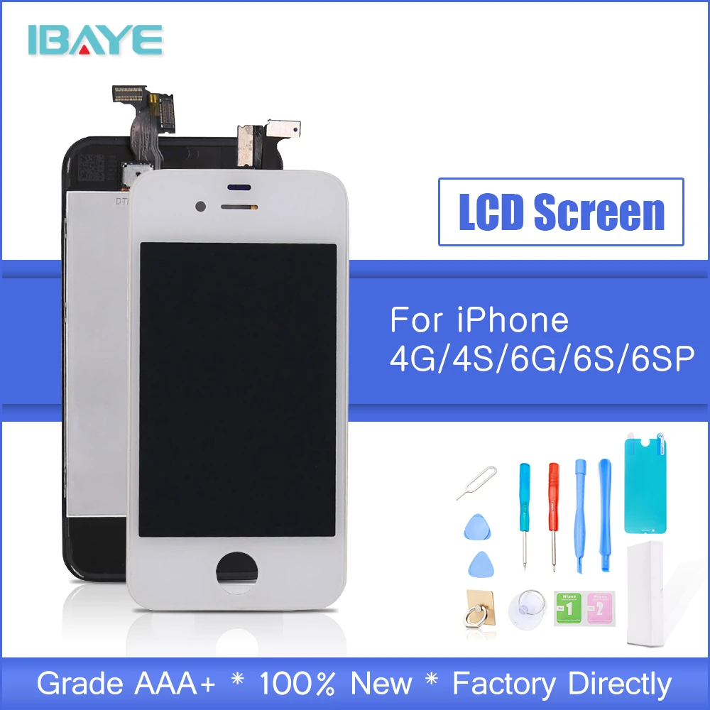 

SHIP FROM RUSSIA ScreenFor iPhone 4s Screen Touch Digitizer screen for iphone4 LCD display Assembly Replacement Black +Tools