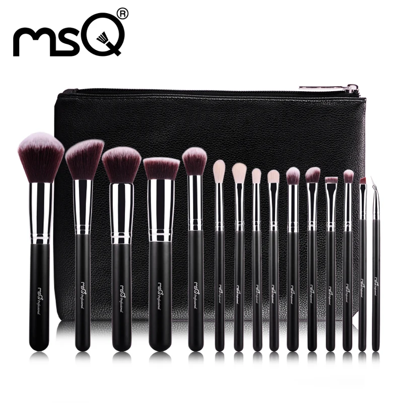 MSQ 15pcs Professional Makeup Brushes Set Make Up Brushes High Quality