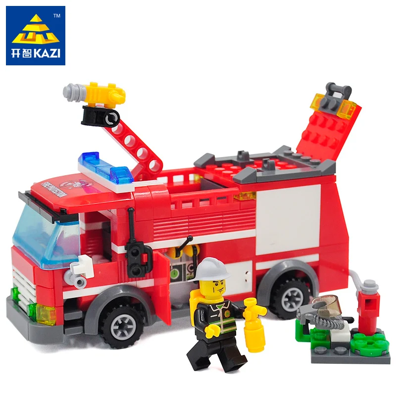 Kazi Fire Fight Series Fire Engine Building Block Sets 206+pcs Bricks Legoingly Educational DIY Construction Brick Toys for Kids Kazi Fire Fight Series Fire Engine Building Block Sets 206+pcs Bricks Legoingly Educational DIY Construction Brick Toys for Kids
