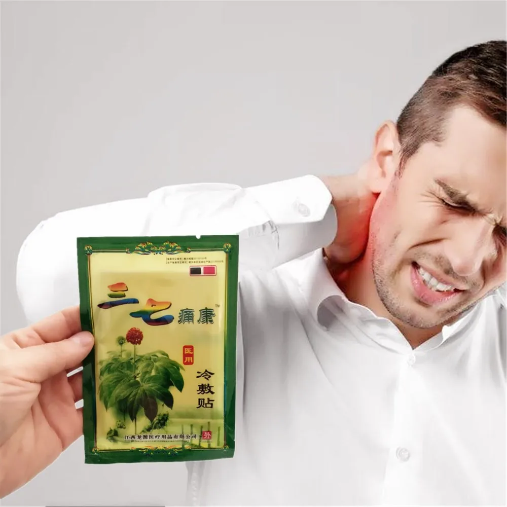 

MIYUELENI New Cold Compress Relief Headache Neuralgia Acid Muscle Pain Stasis Treatment Migraine Notoginseng Essential oil Patch