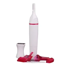 2Pcs Multifunctional Hair Removal Trimmer Eyebrow Underarm Bikini Area Hair Remover Epilator Women Men Electric Shaving Machine