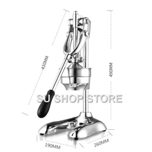 Нержавеющая Сталь Ручной пресс соковыжималка цитрусовый Лимон Апельсин гранат фруктовый сок экстрактор коммерческий или бытовой