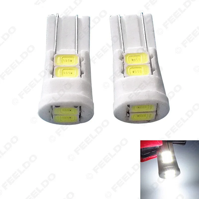 

1pcsLED lamps for cars T10 white ceramic car lights 5730-6SMD super bright reading light 12v width lamp license plate light
