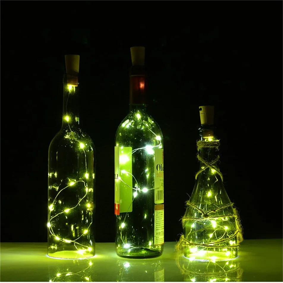 1piece bottle stopper Led Strings Holiday Lights Copper wire String