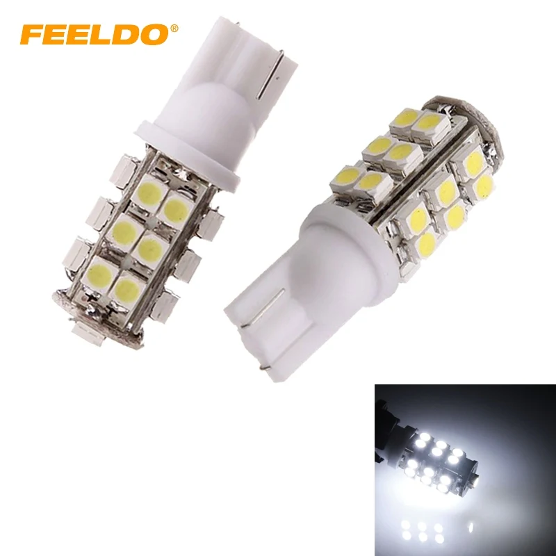

100Pcs White T10 168 194 W5W 25 LED 25 SMD 1210 3528 Chip Wedge Car LED Light Bulbs #FD-981