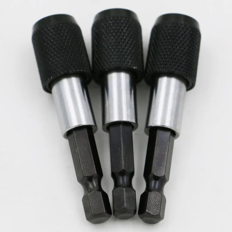 

1 Piece 60mm Quick Release 1/4" Hex Shank Drill Screw Magnetic Screwdriver Bit Holder