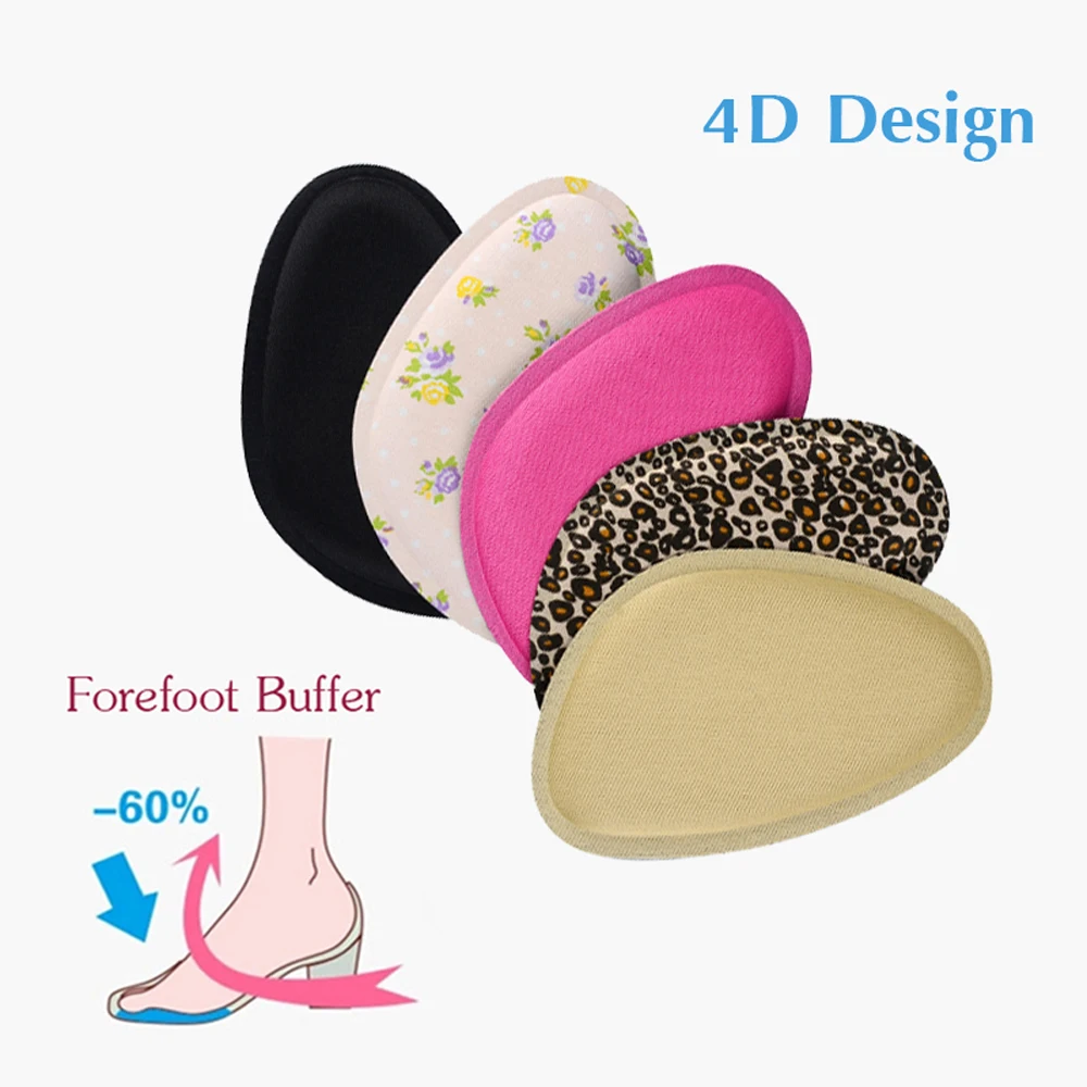 Sunvo 4D الإسفنج الأمامية منصات للنساء الصنادل عالية الكعب أحذية المضادة للانزلاق وسادة نصف ساحة فوطة صحية العناية بالقدم الجبهة النعال