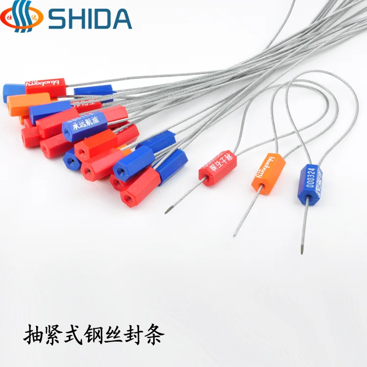 600 mm Length Stainless Steel Tightening Wire Seals Padlock Cable