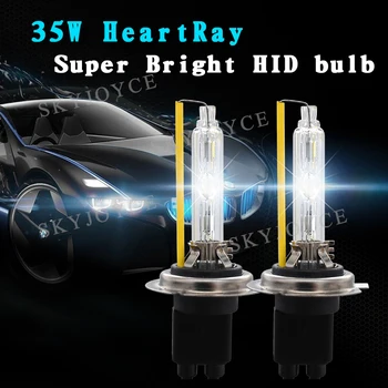 

SKYJOYCE 1 Pair Super Fast Bright Original HeartRay HID Bulb AC 12V 35W H1 H7 H11 9005 9006 9012 D2H HID Bulb 4500K 5500K 6500K