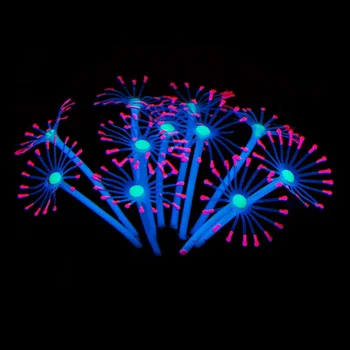 

1PC Silicone Glowing Artificial Decoration Fish Tank Aquarium Coral Water Plants Mini Submarine Luminous Effect Vivid Ornaments