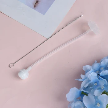 

1set Baby accessories dedicated straw wide-mouth bottle accessories wide mouth straw brush combination