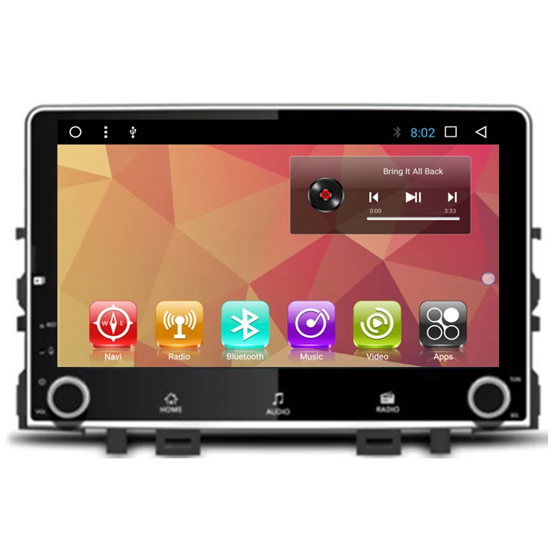 

10" Android Autoradio Car Multimedia Stereo GPS Navigation DVD Radio Audio Sat Nav Head Unit for Kia Rio 2017 2018 2019