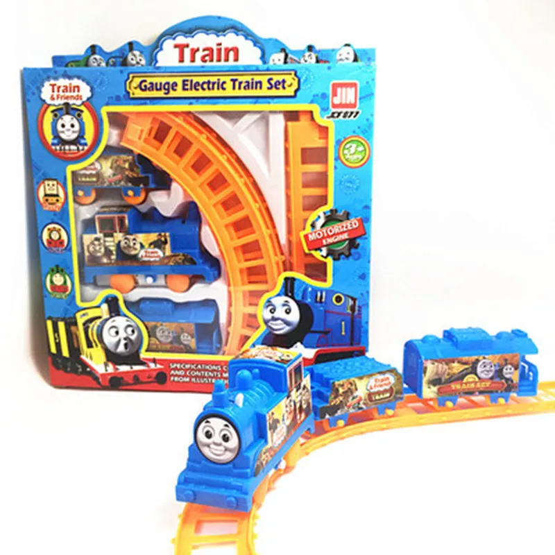 WEYA HOT Thomas Train Friends Motorized Battery Train Track Orbital Electric Train Rail Car Baby Children