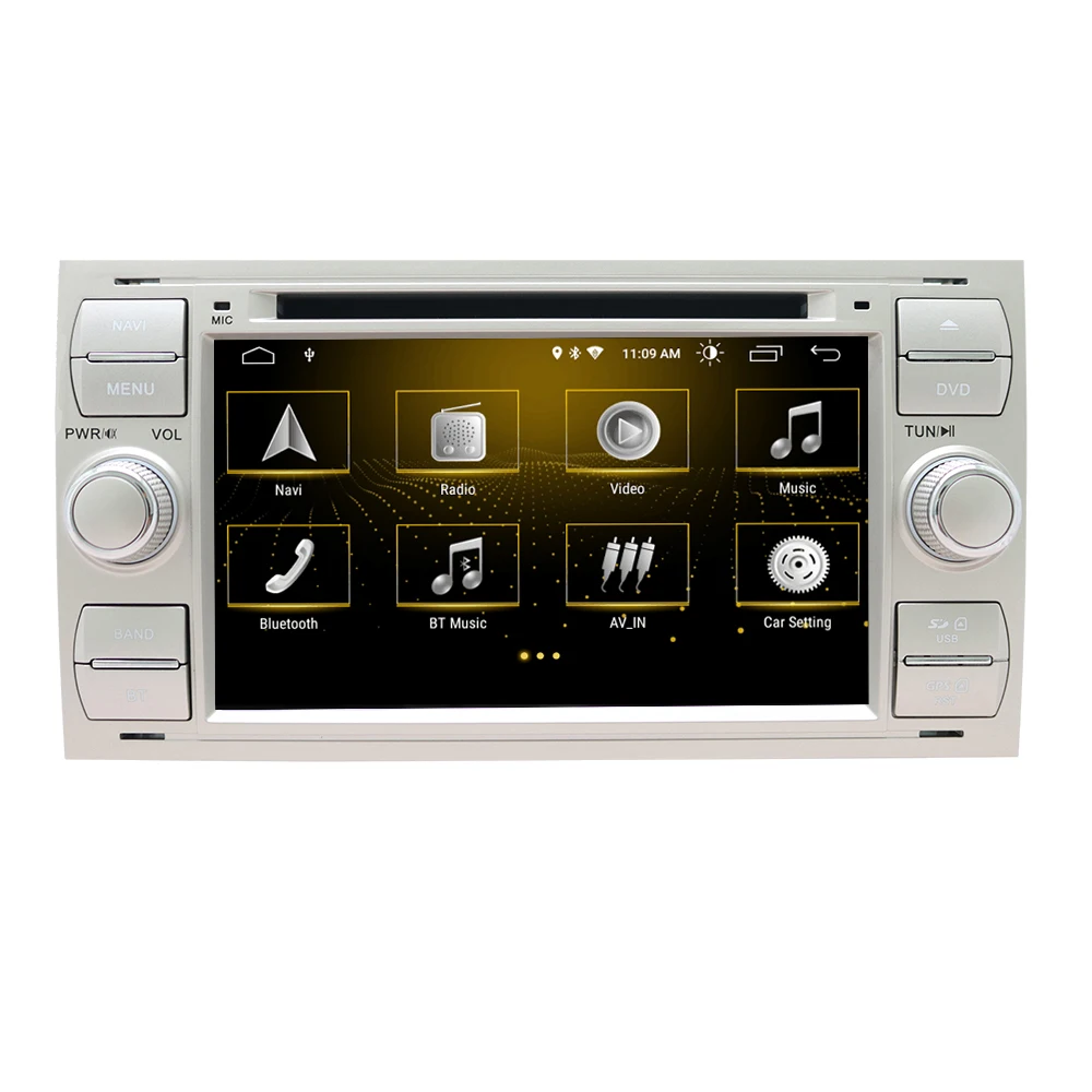 Excellent 7" Android Car DVD Player with GPS WIFI/BT,Audio Radio Stereo,Car multimedia for FORD FOCUS/MONDEO/S-MAX/CONNECT 2005 2006 2007 2