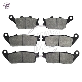 

6 Pcs High quality Semi-Metallic Motorcycle Front Rear Disc Brake Pads case for KAWASAKI 750 750S Z750 Z750S 2007