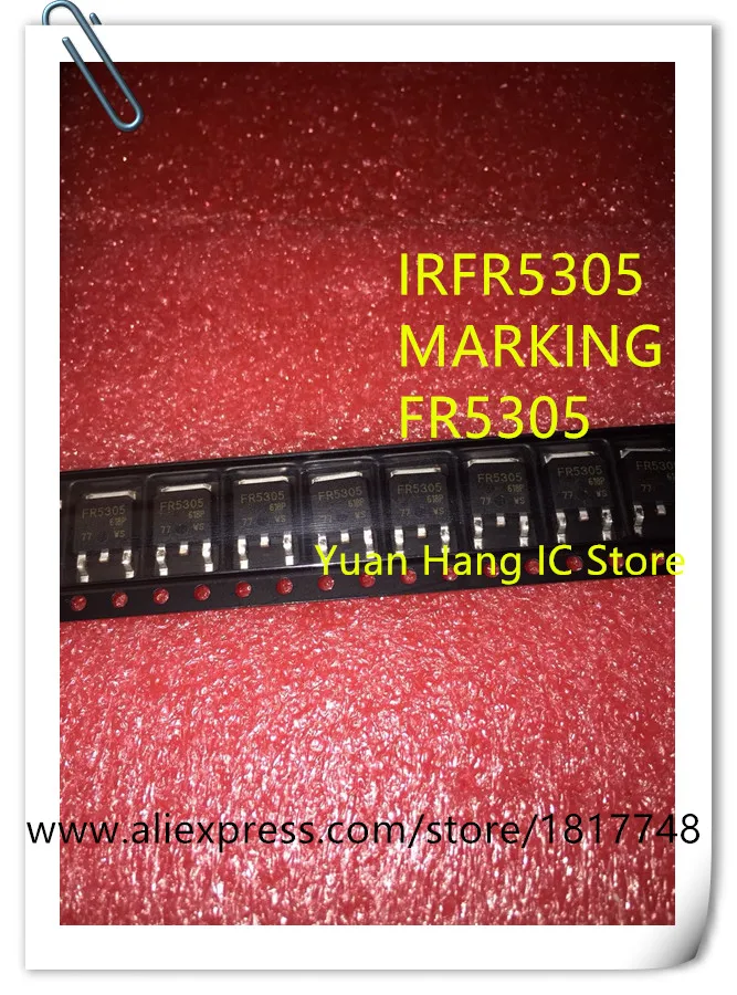 Free shipping 10pcs/lot IRFR5305TRPBF IRFR5305 FR5305 55V 31A MOS Field ...