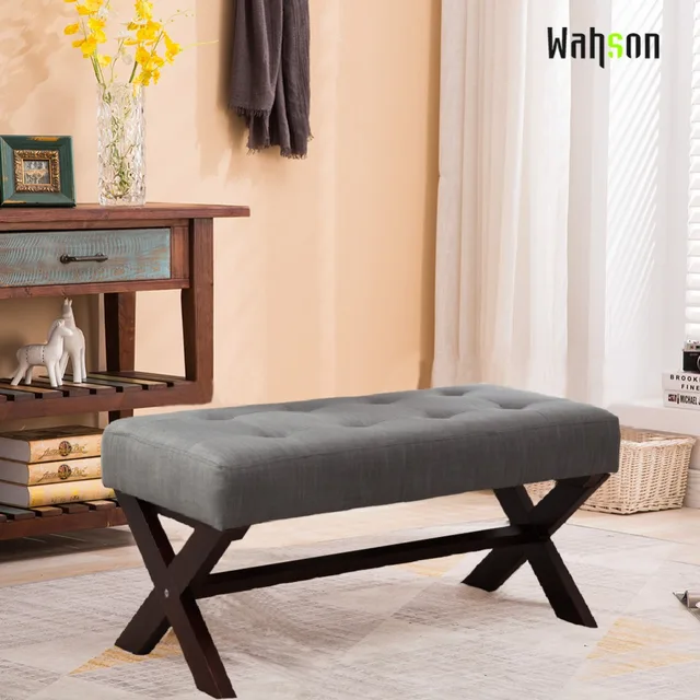 wahson linen upholstered ottoman