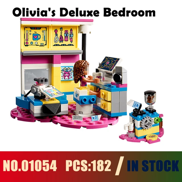 Models Building Toy 01054 182pcs Olivias Deluxe Bedroom Building