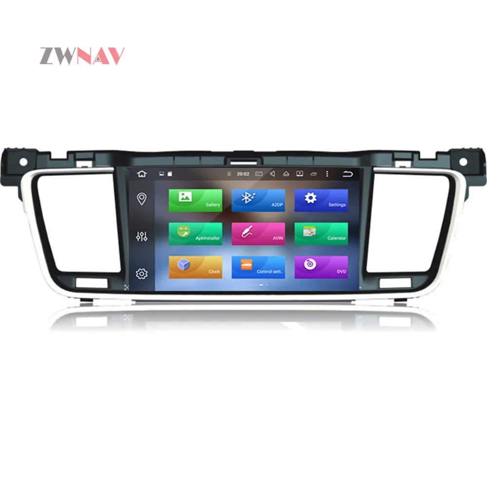 Sale 8 Core Android 8.0 ROM 32GB RAM 4GB Car GPS Navigation No DVD Player For PEUGEOT 508 2011-2014 radio stereo unit 3