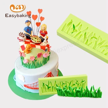 

Green Grass Candy Mold Cake Decoration Mould Fondant Chocolate Silicone Baking Mold Fondant Cake Decorative Molds