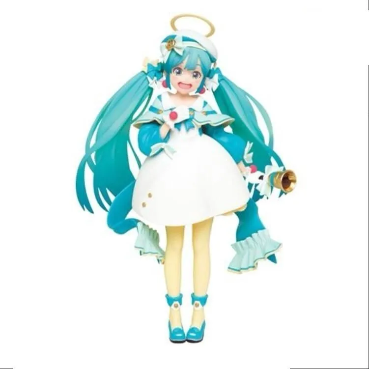 

18cm Original Anime miku PVC miku Winter clothes Model Toy Dolls Gifts