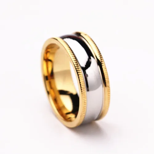 MANGOSKY 8mm Stainless Steel Ring Wedding Engagement Rings Cool For Men and Women | Украшения и аксессуары