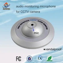 SIZHENG COTT-C4 Vandal proof CCTV audio microphone security accessories high sensitivity sound monitor for prisons giantree adjustable cctv microphone audio pickup device monitor safety security device high sensitivity dvr cctv accessories