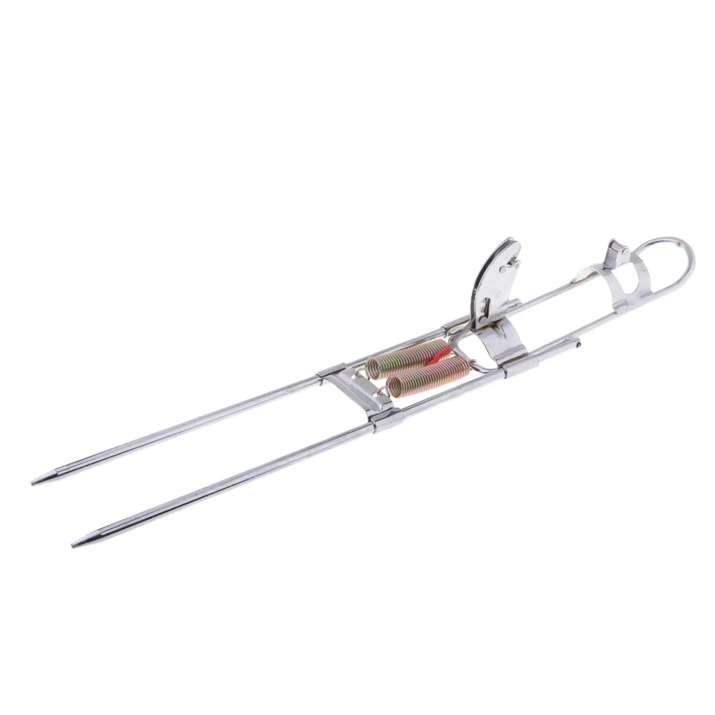 Portable Stainless Steel Practical Double Automatic Spring Fishing Rod Bracket Fishing Pole Holder Stand Rack