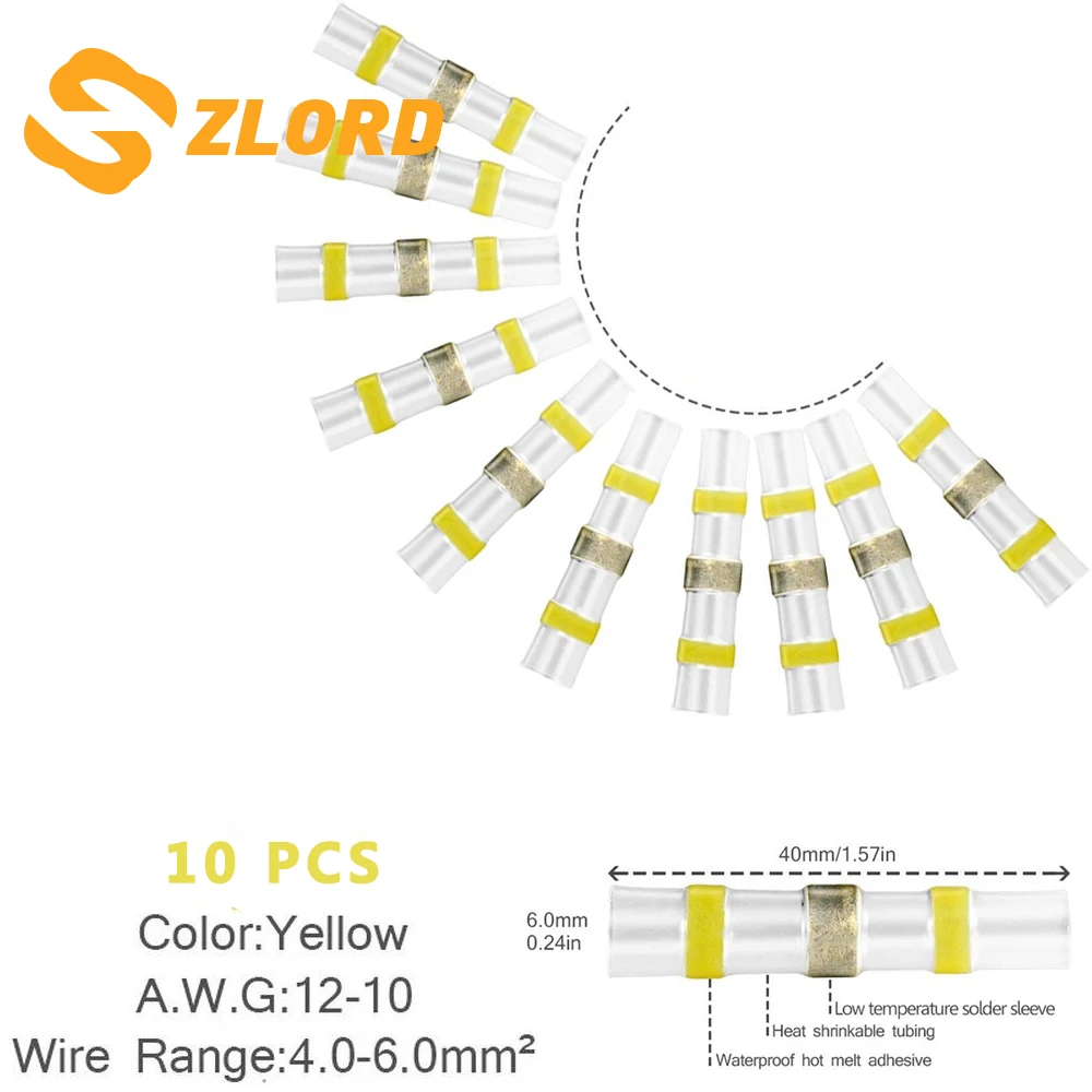 Zlord 10 шт. термоусадочные паяльные терминалы для Audi A4 B6 A3 A6 C5 Q7 A1 A5 A7 A8 Q2 Q3 Q5 R8 TT S5 S6 S7 S8