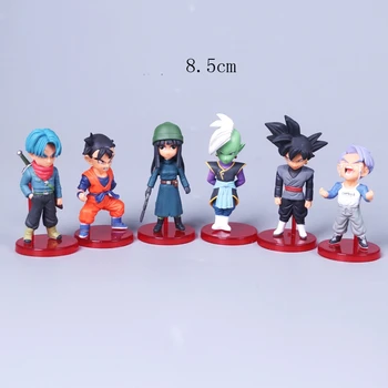 

2018 new 6pcs/set dragon ball pvc action figure Torankusu Trunks Son Gohan Shin figure model toys collection gift brinquedos
