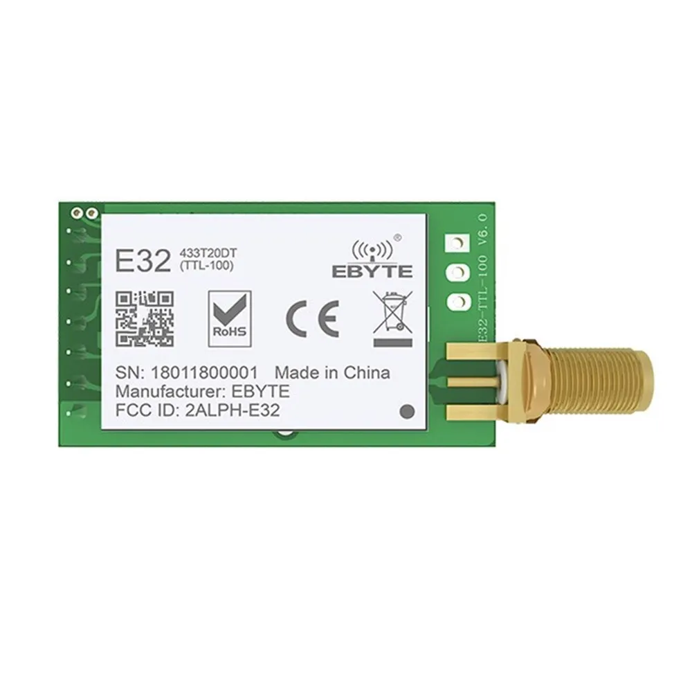 E32-TTL-100 E32-433T20DT LoRa SX1278 433 МГц беспроводной радиочастотный модуль iot трансивер UART длинный диапазон 433 мгц радиочастотный передатчик приемник