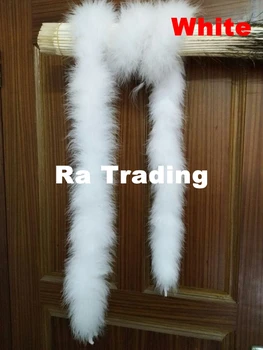 

5pcs 45-50g 2meters/Length fluffy feather boa super quality marabou feather boa for party/costumes/shawl turkey feather boa