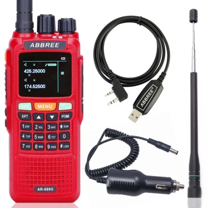 ABBREE AR 889G GPS 10 Вт высокомощный ретранслятор перекрестной полосы рация