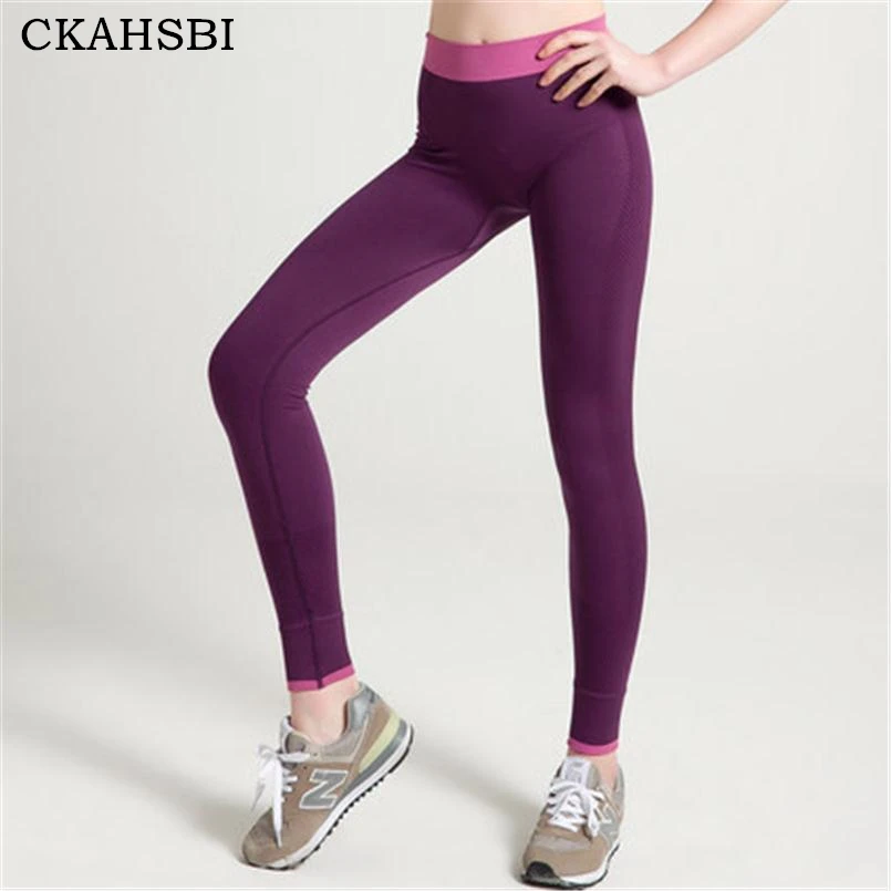 CKAHSBI Women Ankle Length Yoga Pants High Elastic Running Training