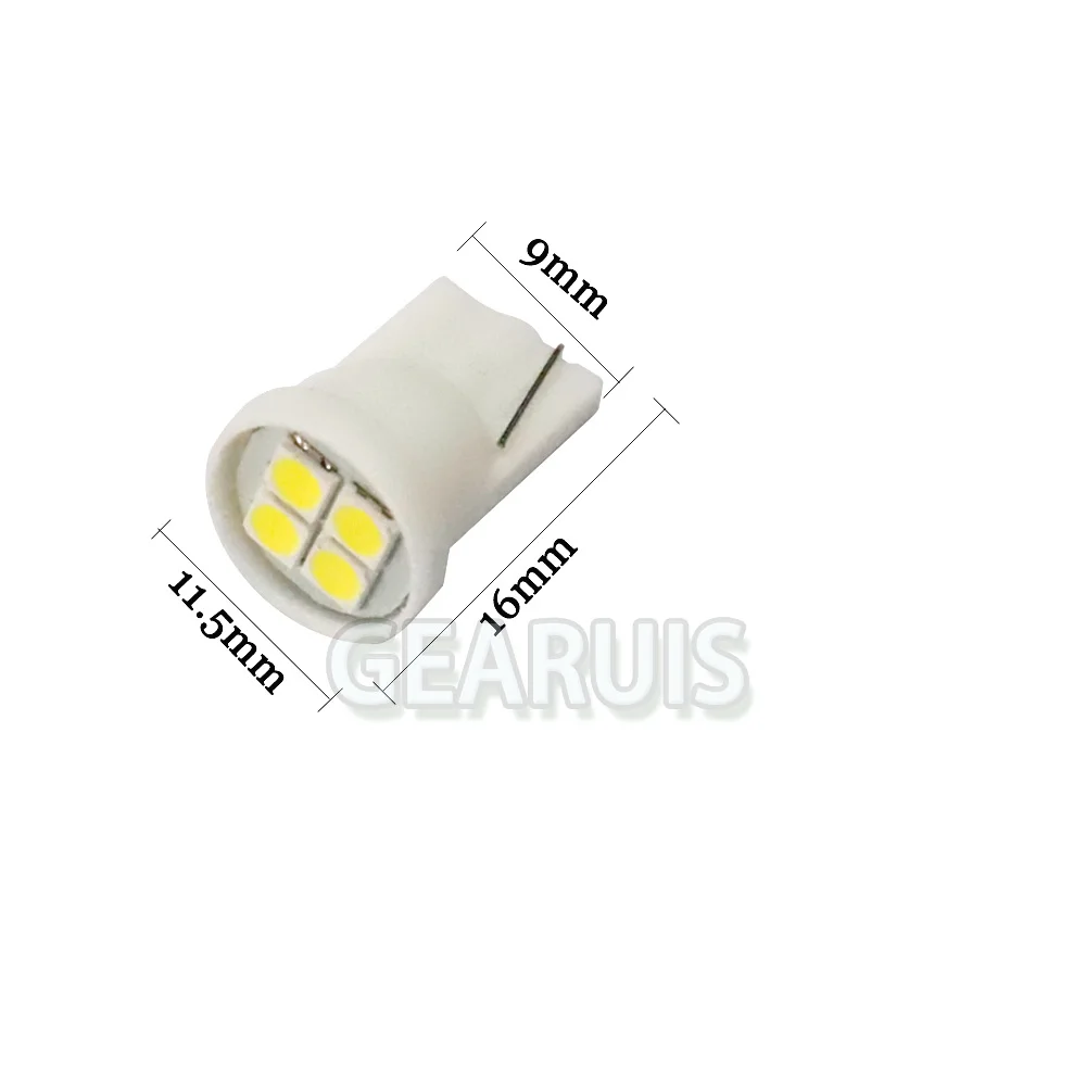 50 шт. T10 4 smd 3030 led 10MA W5W 194 168 автомобильный индикатор на танкетке лампа для