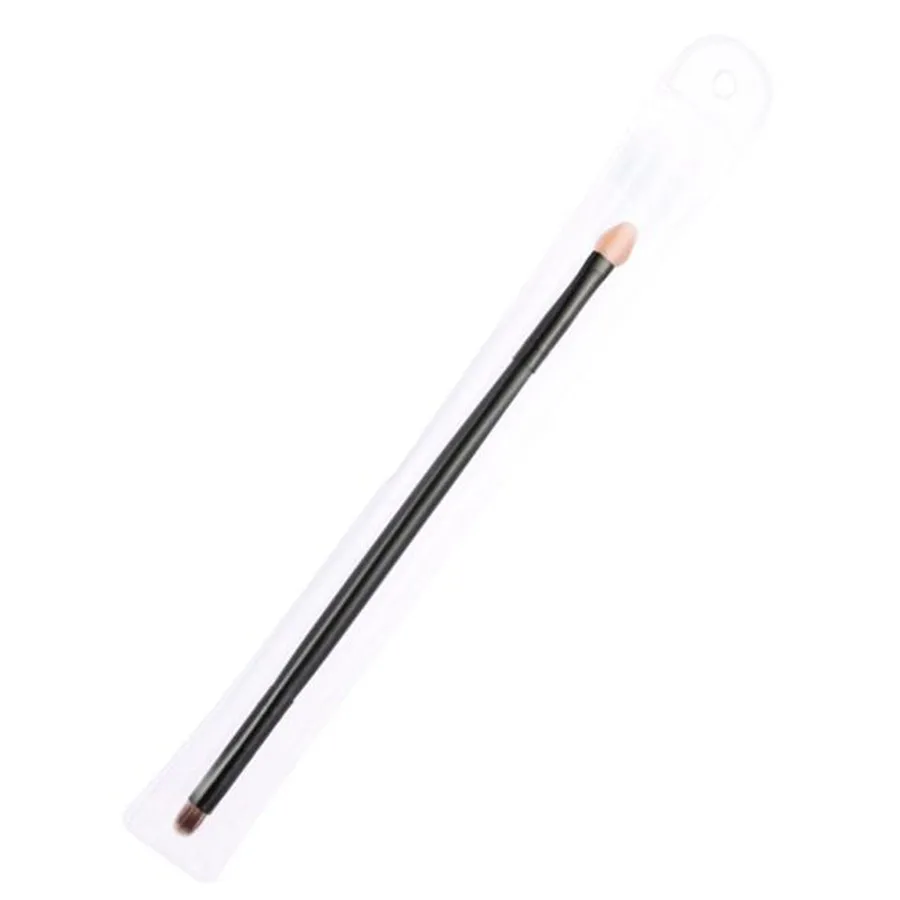 

1PC Portable Women Double-headed Sponge Eyeshadow Brush+Nose Shadow Brush Pro Quality Wooden Handle Functional Makeup Brush