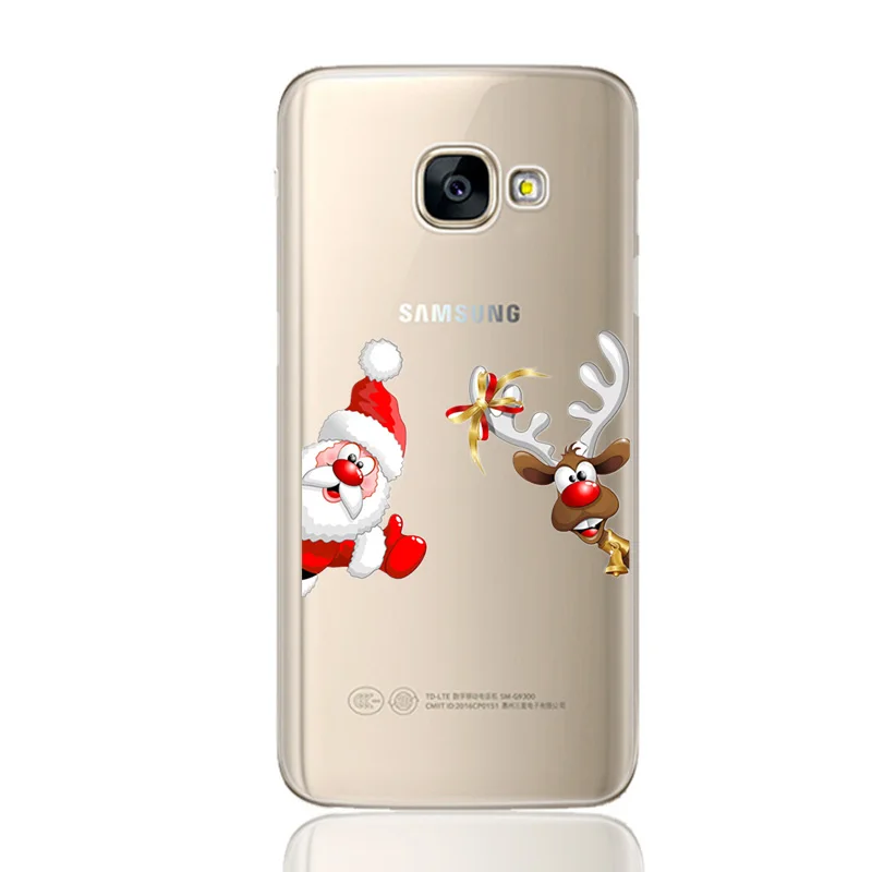 Рождественский чехол для samsung J5 J530, мягкий силиконовый чехол для телефона, для samsung Galaxy A3 A5 A8 Plus S8 S9 Plus, Fundas Coque - Цвет: Хаки