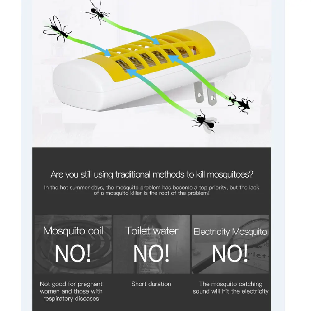 Электрический против москитов и вредителей убить светодиодный светодиодные Летающий ошибка световые ловушки открытый дом