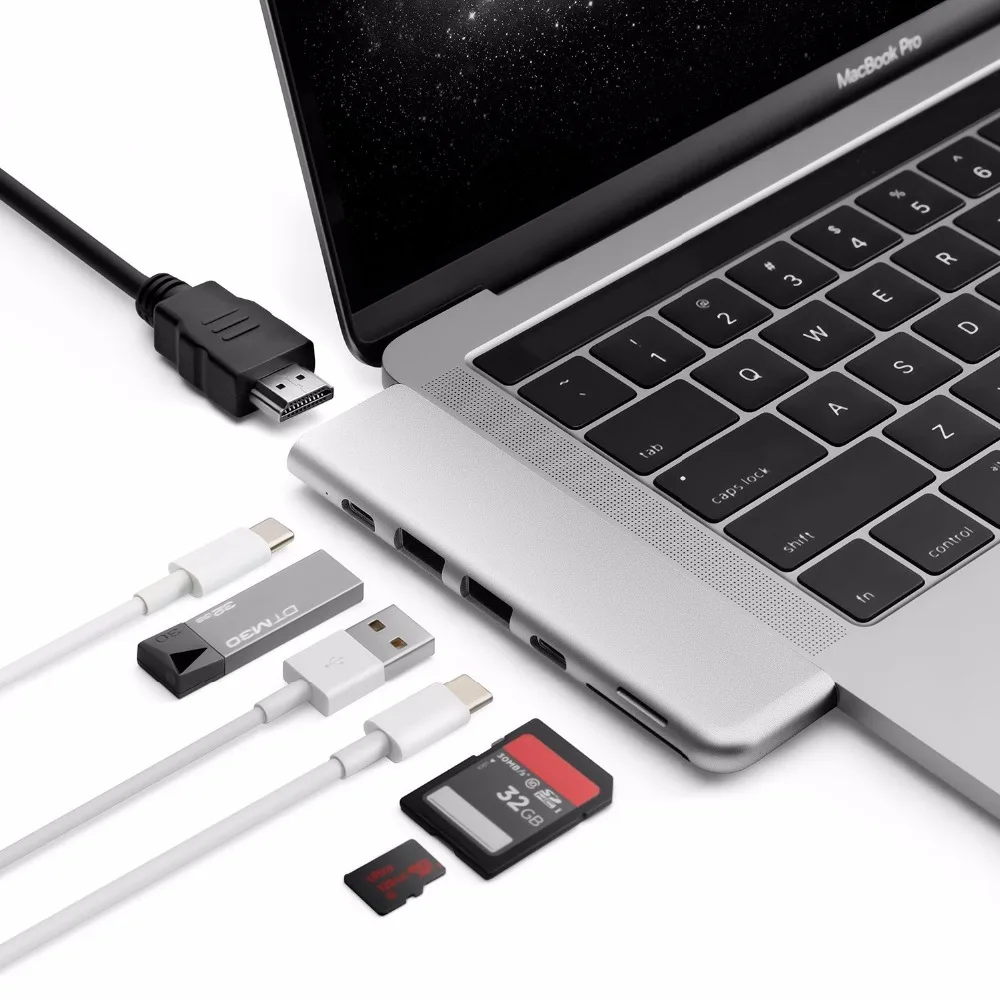 MINIX NEO C-D USB-C зарядки Thunderbolt 3 до 5 к 60 Гц или два 4 к 60 Гц многопортовый адаптер HDMI выход для Apple MacBook Pro