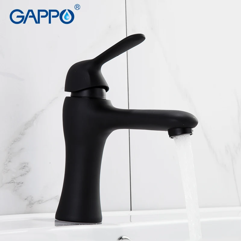Billige GAPPO Becken Armaturen schwarz bad wasserhahn wasserhähne becken waschbecken wasserhahn hähne mischer bad wasserhahn