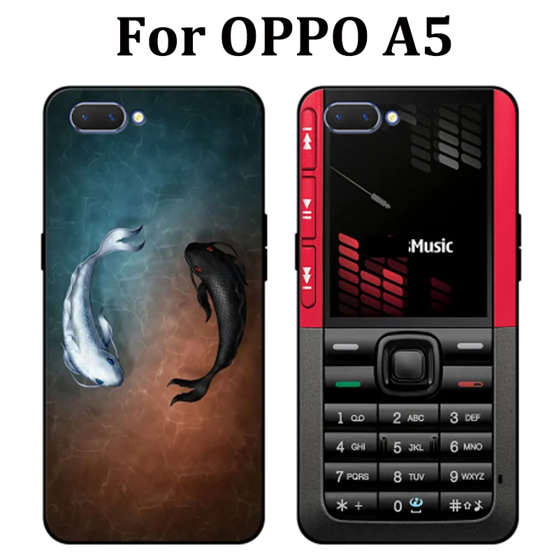 6 2 дюймовый чехол для OPPO A5 милый мультяшный мягкий телефона OPPOA5 защитный A 5 чехлы