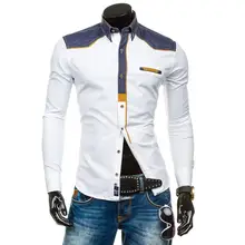 Zogaa Для мужчин рубашки мужской Повседневное Марка Slim Fit дизайнер одноцветное Цвет рубашка с длинными рукавами человек специальный Рубашки в клетку тонкий