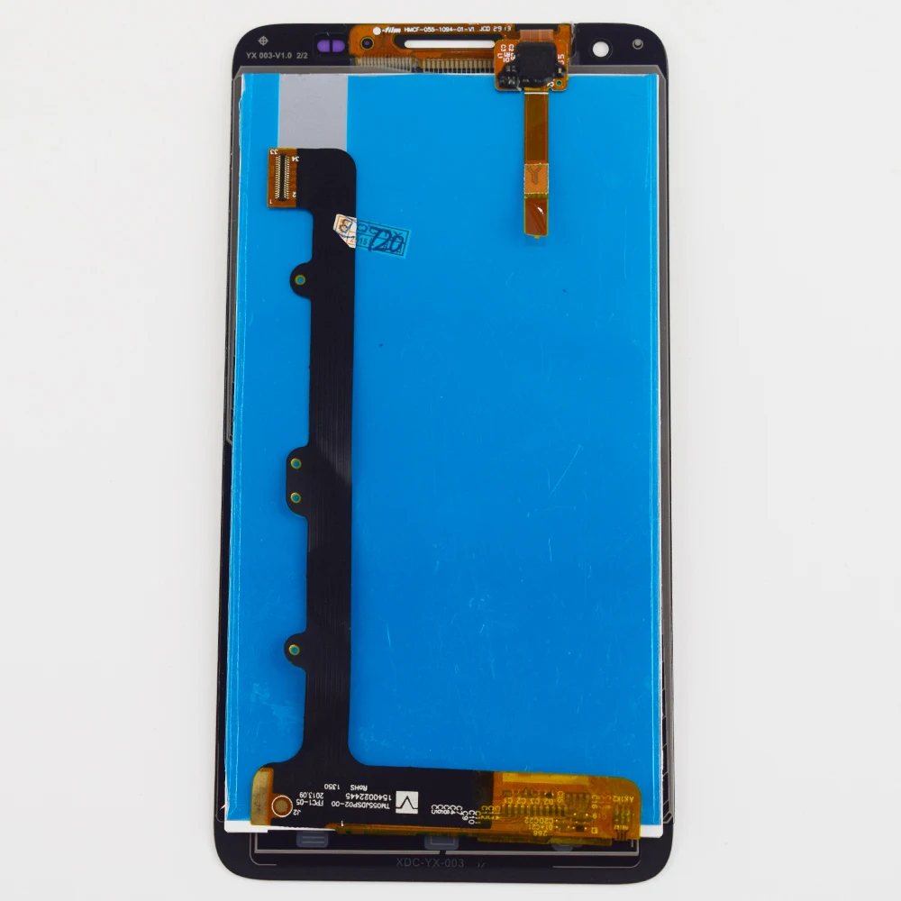 Для Huawei Honor 3X LCD кодирующий преобразователь сенсорного экрана в сборе рамка для G750
