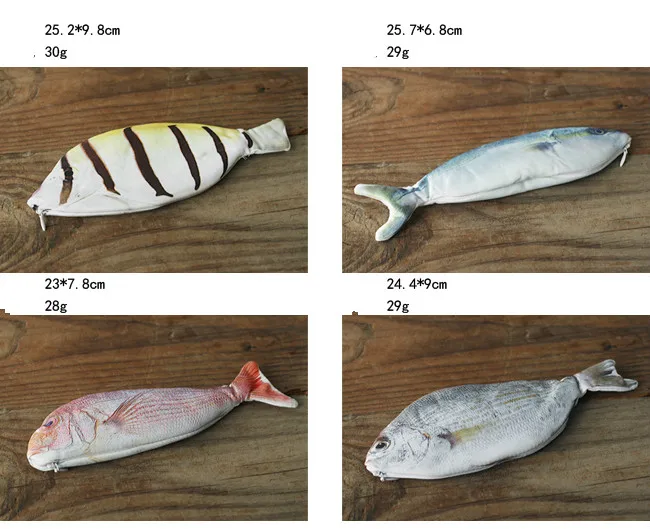 Южная Корея Стиль Забавный творческая личность яркая соленая рыбка Карандаш сумка