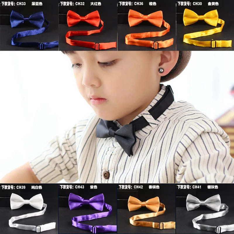 Новинка; модные красивые галстуки-бабочки для мальчиков; однотонные вечерние галстуки-бабочки в британском стиле с бантом; великолепный галстук для детей; подарки