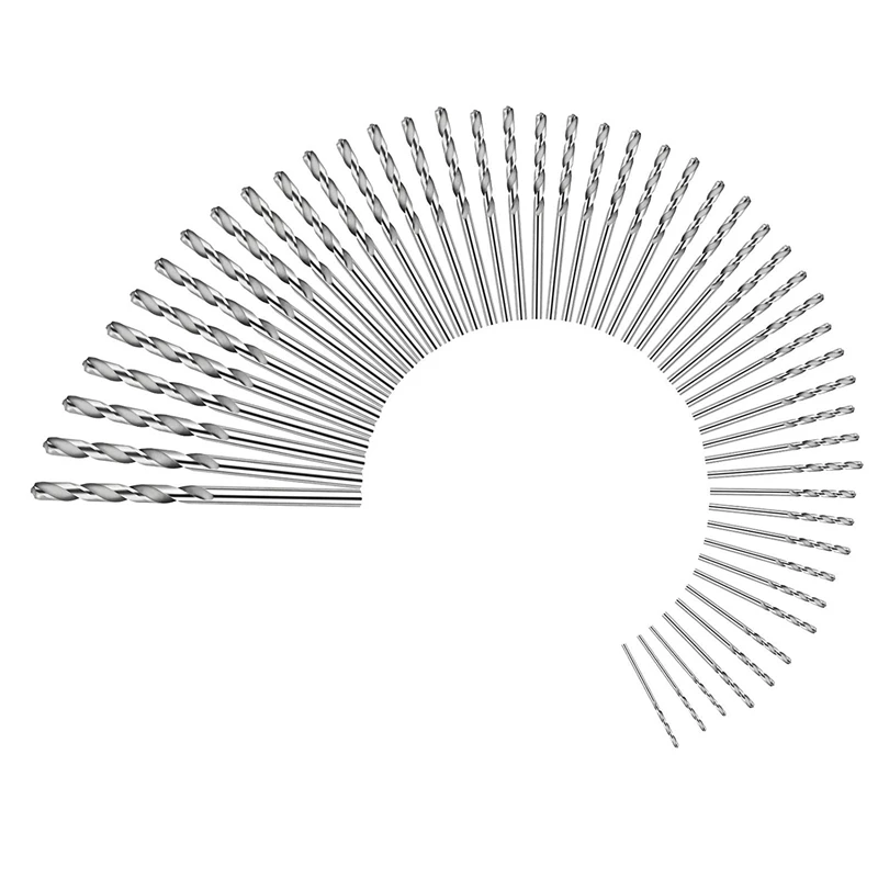 50 шт. набор буровых штифтов, универсальное тонкое сверло большого размера с мини-зажимом для резьбы по рукоделию, Diy, деревообработка