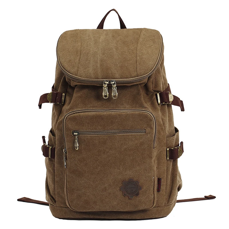 

Fashion Vintage Canvas backpack Men's backpack school bag drawstring backpack 2016 bagpack rucksack mochila