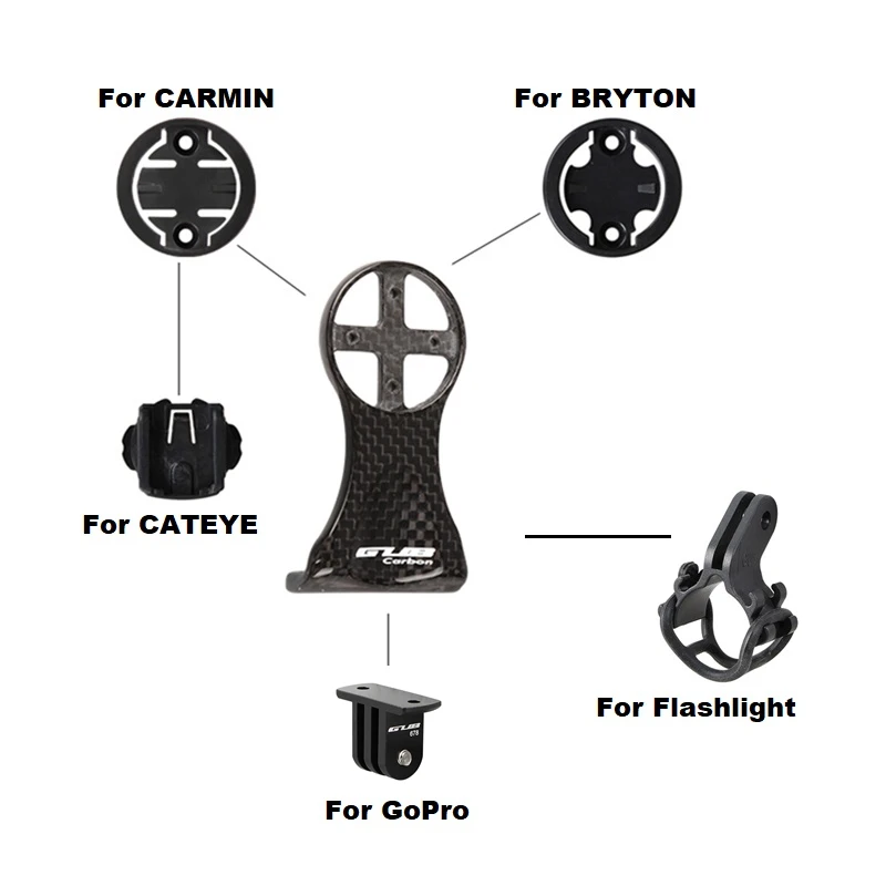 GUB 693 углеродное волокно велосипедный дорожный велосипед MTB компьютер секундомер Спидометр держатель для Garmin Bryton Cateye GoPro фонарик