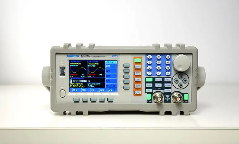 ATTEN ATF20B+ DDS функция генератор сигналов 20 МГц 100MSa/s110-220V Максимальная выходная мощность до 7 Вт